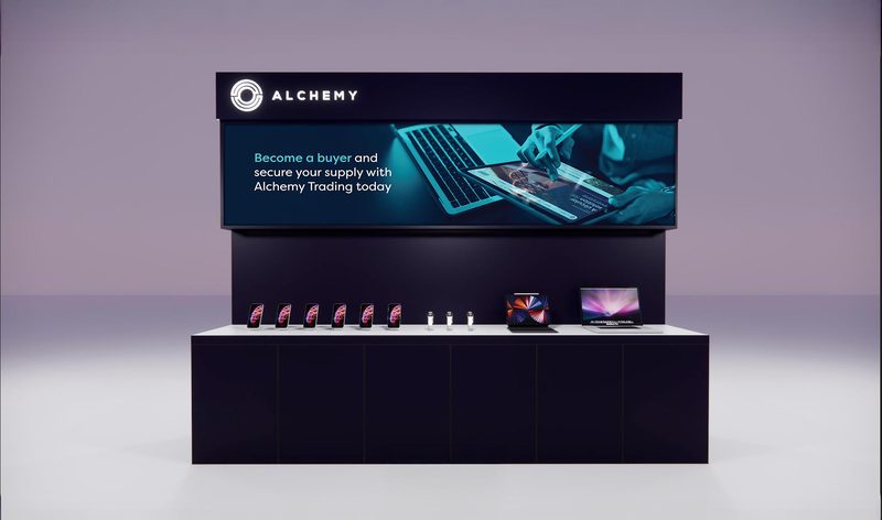 Retail lightbox at the trading counter