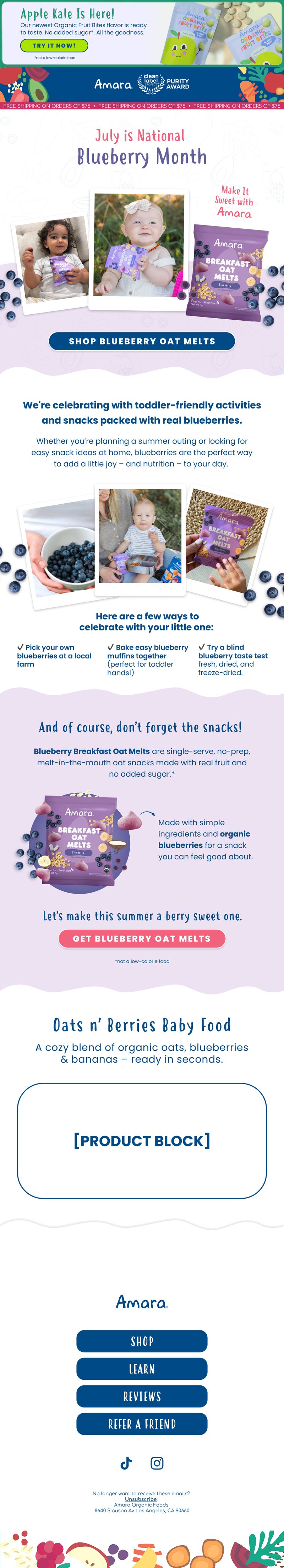 National Blueberry Month