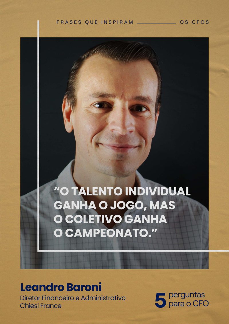 CFO quote poster: Leandro Baroni, Chiesi France