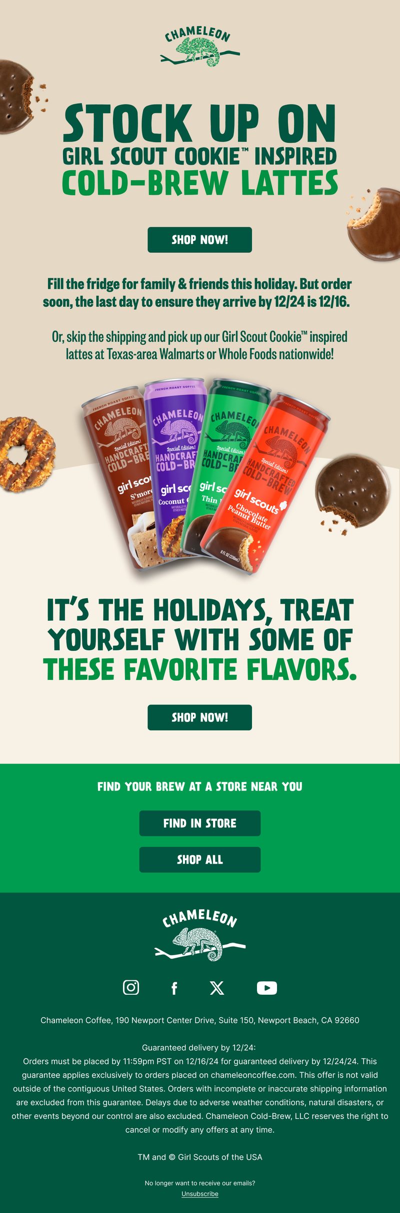 Holiday stock-up, with the delivery cutoff