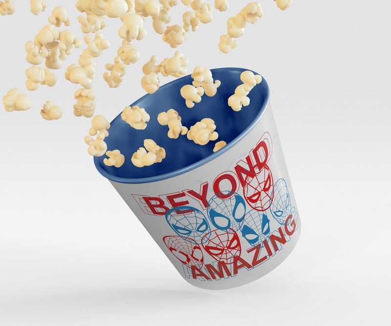Spider-Man: popcorn bucket, blue
