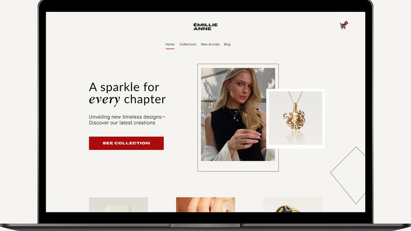 The landing page, applied