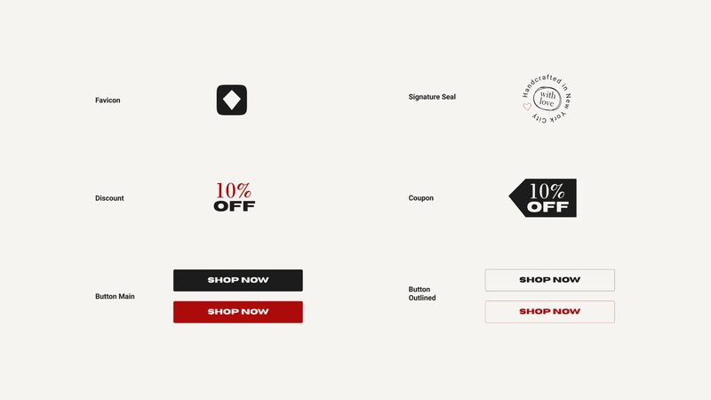 Buttons, badges, and coupons