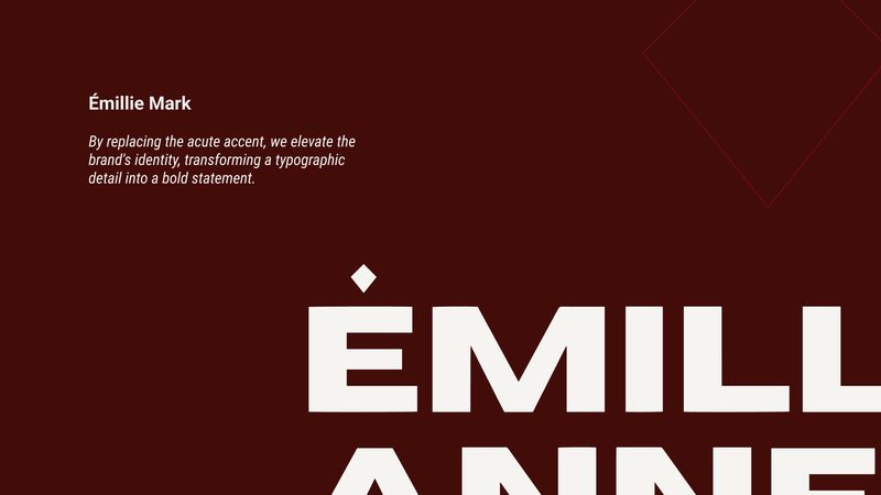 The acute accent as a mark