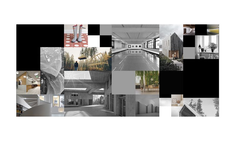 Layout board: the photo mosaic