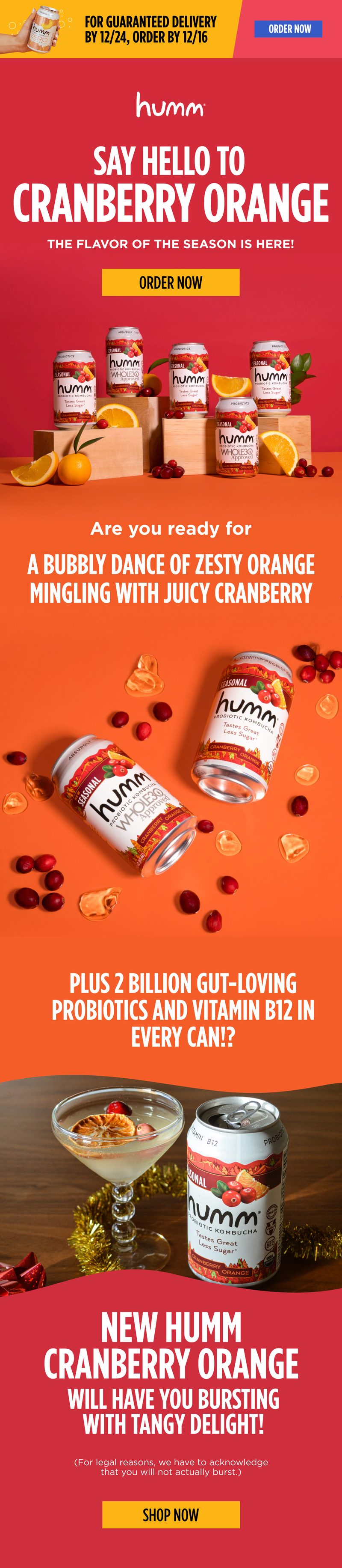Cranberry Orange, the seasonal launch