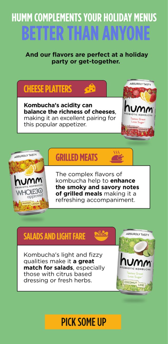 Kombucha at the holiday table