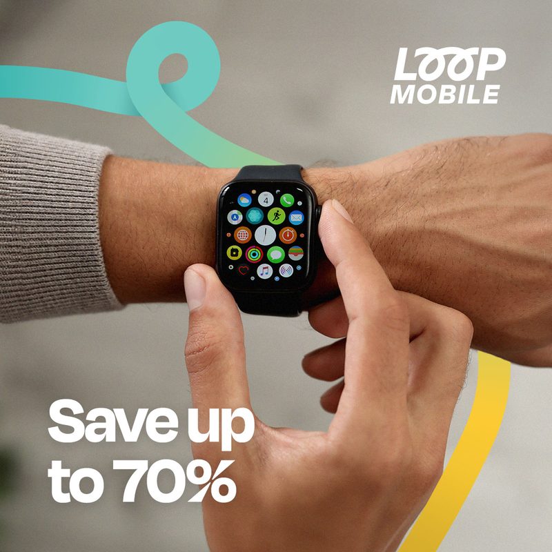 Brand placement with a watch and the gradient ribbon