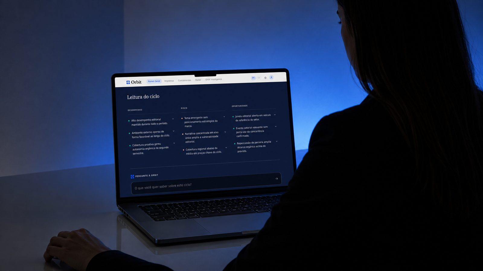 Institutional landing page