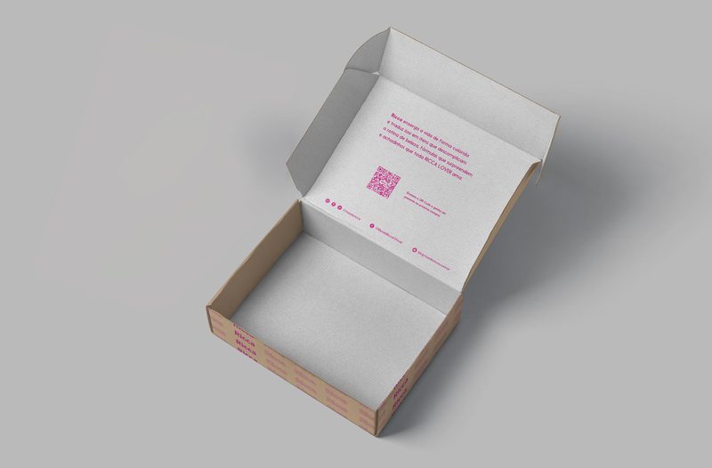 Printed inside of the mailer box