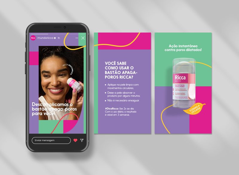 Pore blurring stick, in stories