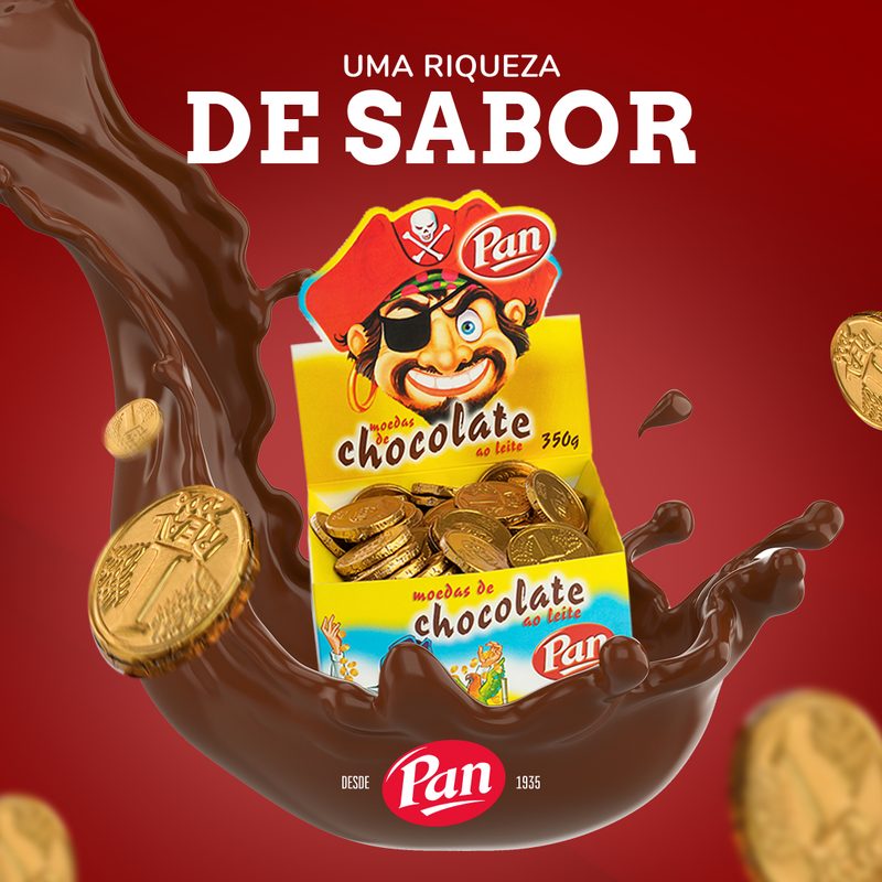 Pan: chocolate coins