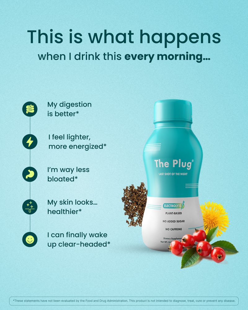 What the drink does, listed